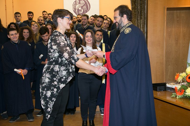 Award Ceremony of University of the Aegean graduate Sotiria Tsirpanli (2016)